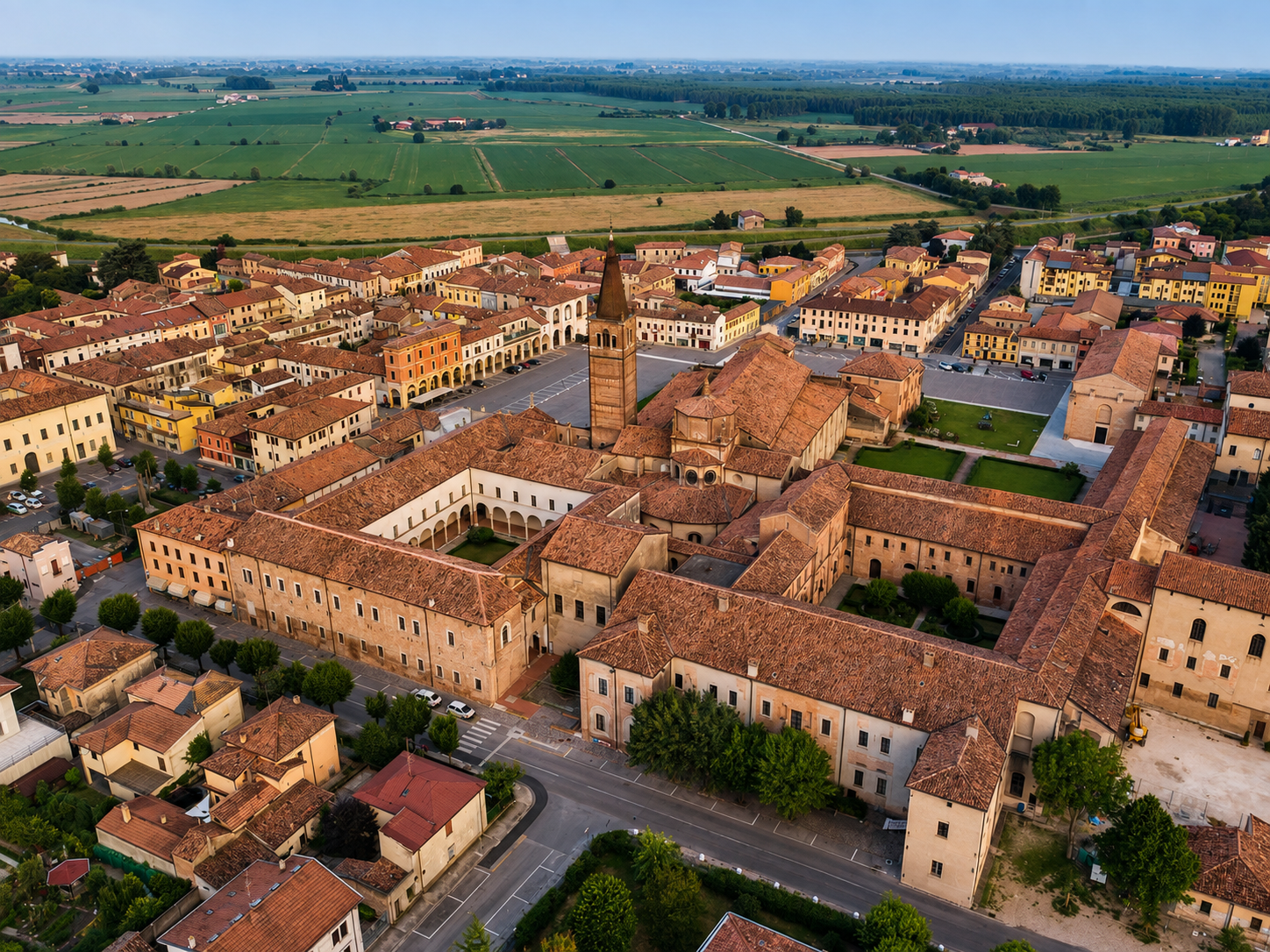 Veduta aerea di San Benedetto Po